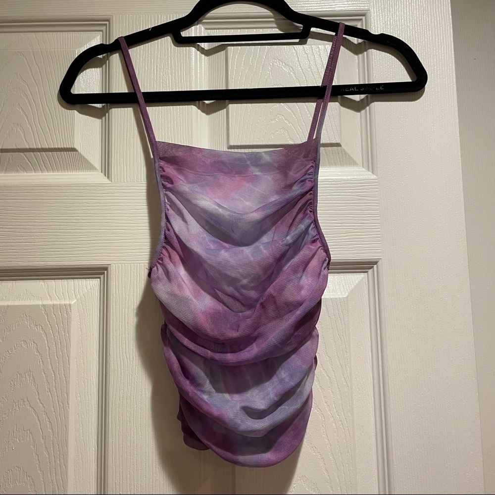 Urban Outfitters Tie Dye Spaghetti Strap Crop Top